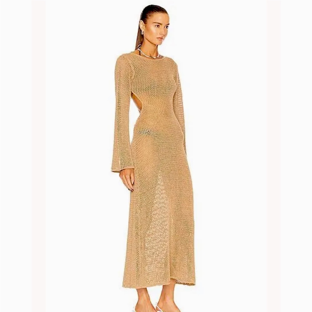 NWT CULT GAIA JULIANA KNIT DRESS color: Sand, size: XS